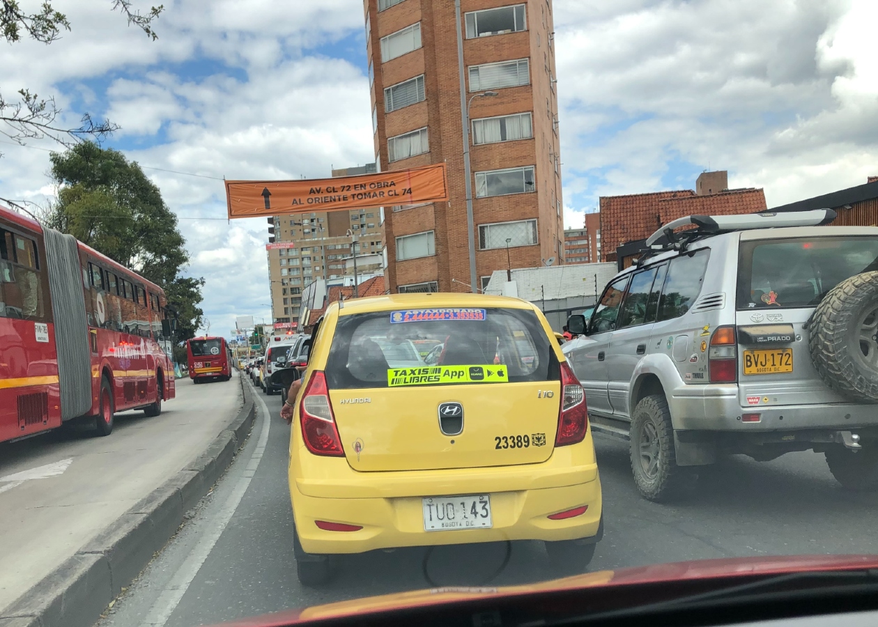 Calendario de Pico y placa para taxis en Bogotá