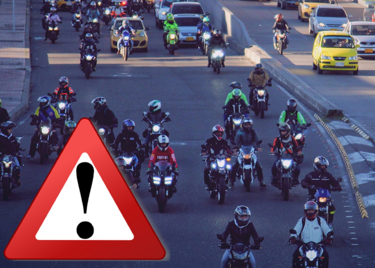 Alerta máxima por accidentes de motociclistas
