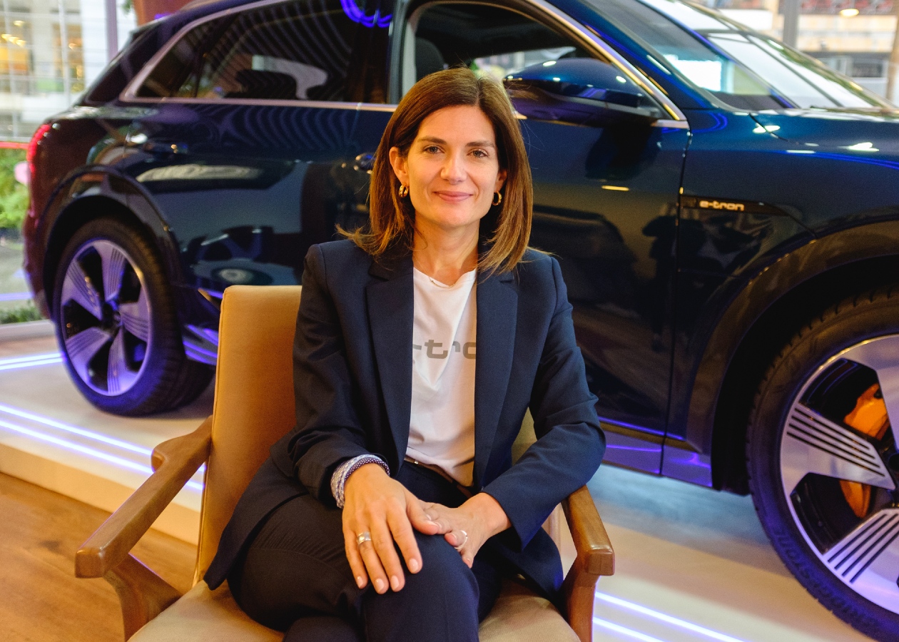 Margari Quintana Gerente Audi Autodigital Audi e-tron electriza las pasarelas de Colombiamoda