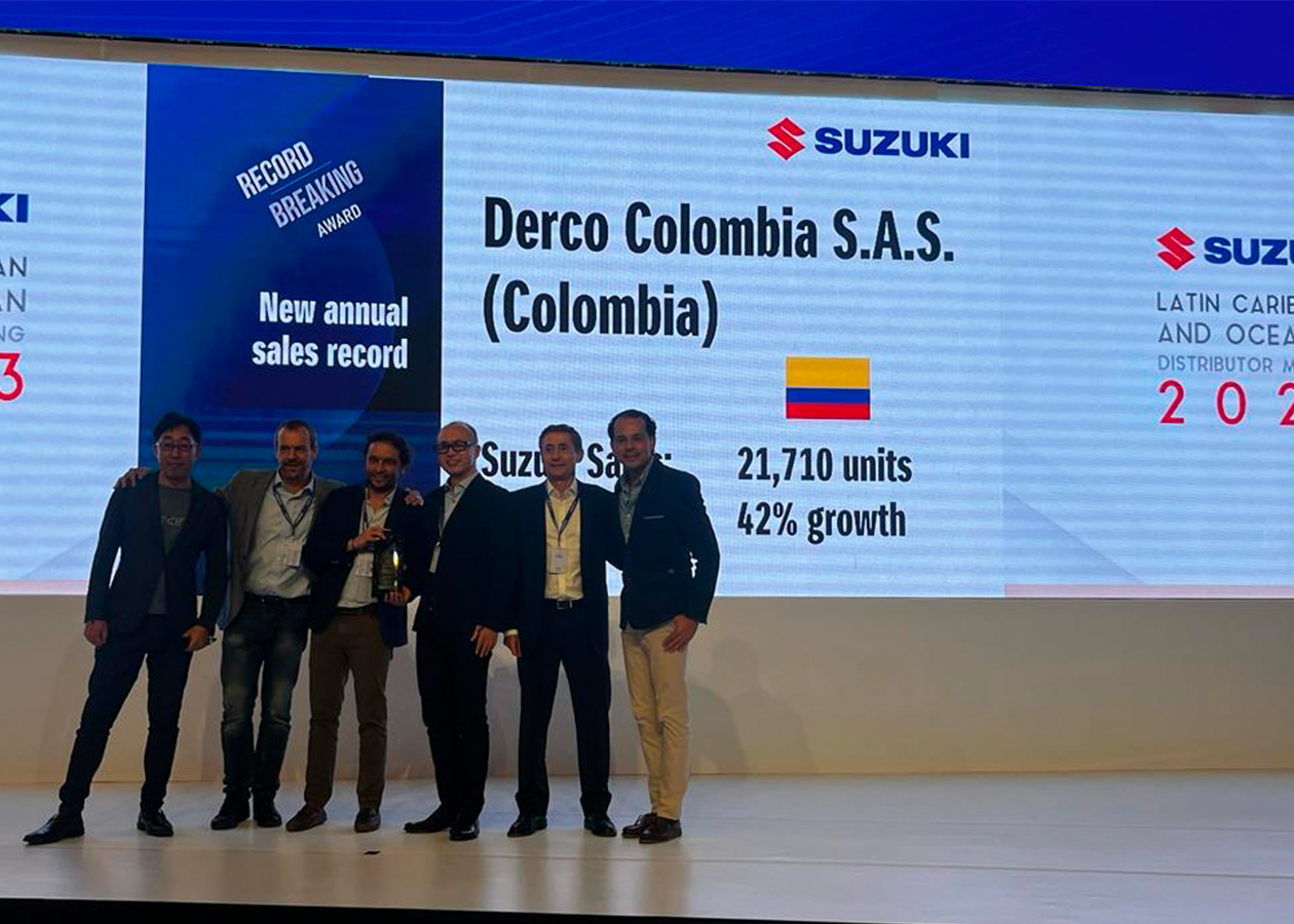 Suzuki premia a su importador en Colombia