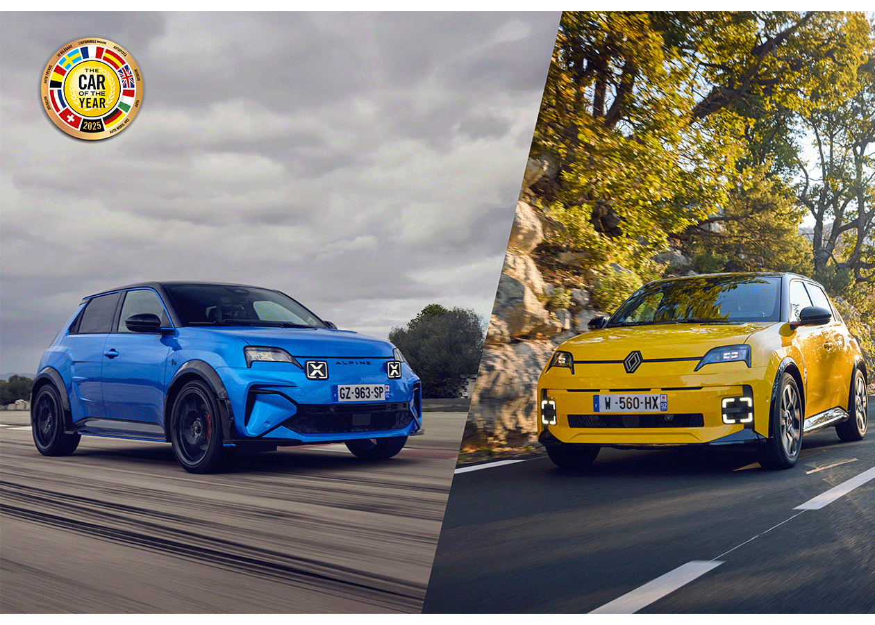 Renault 5 E-Tech Eléctrico y Alpine A290: Doble Triunfo en los Premios "Carro del Año en Europa 2025"