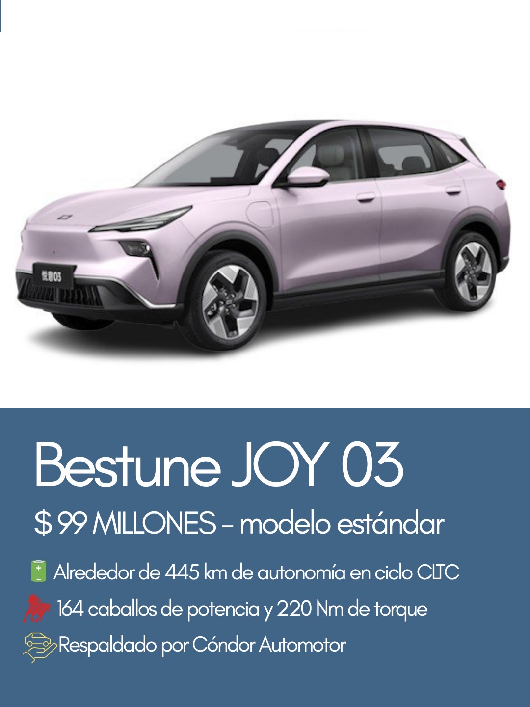 2b8b4ef7 6f35 49e2 a47a b0f2c300b62b Carros eléctricos de menos de 100 millones en Colombia 2026