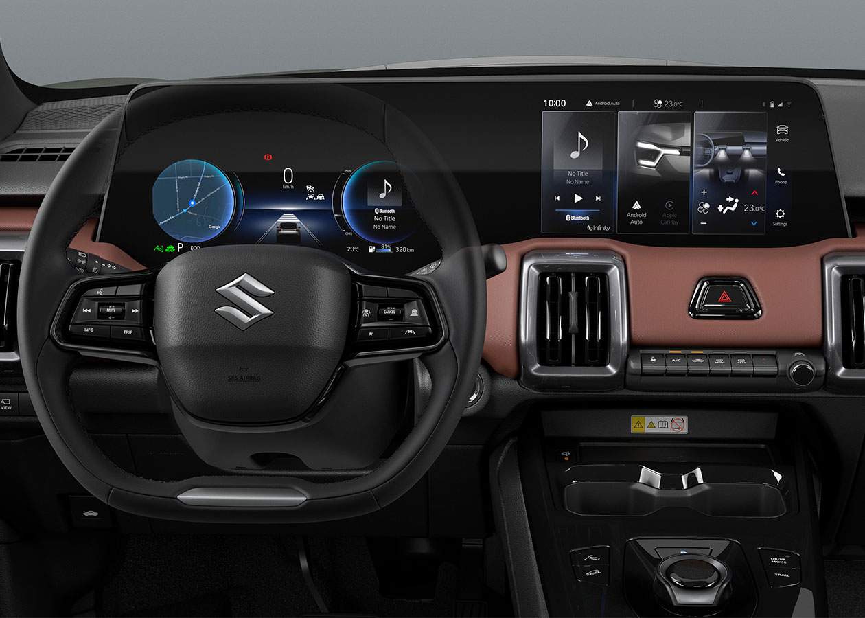 Suzuki evitara pantallas Autodigital Suzuki e-Vitara 100% eléctrica: Precio y detalles