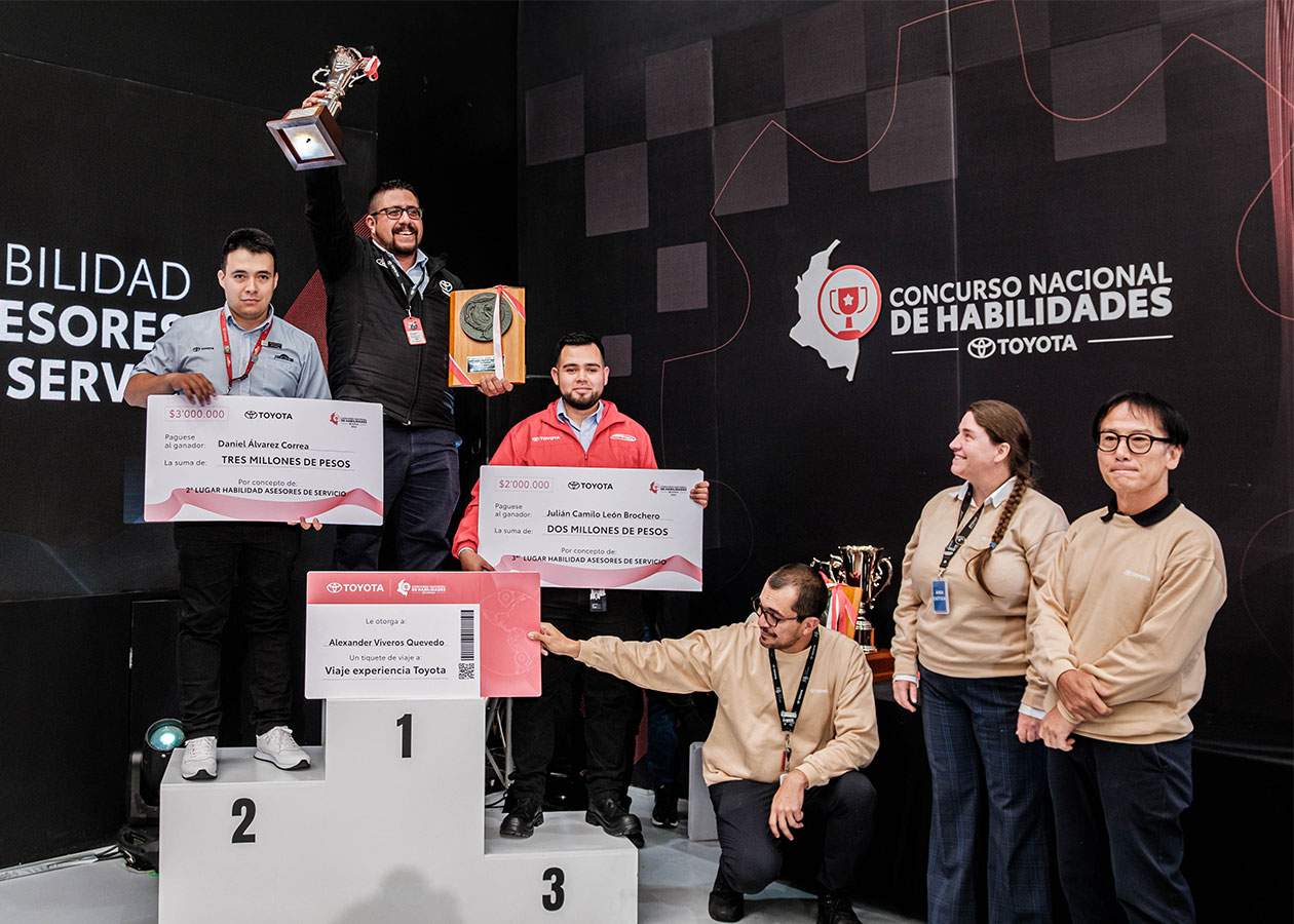 Toyota concurso ganadores 1 Autodigital Toyota premió la excelencia técnica en Colombia 2026